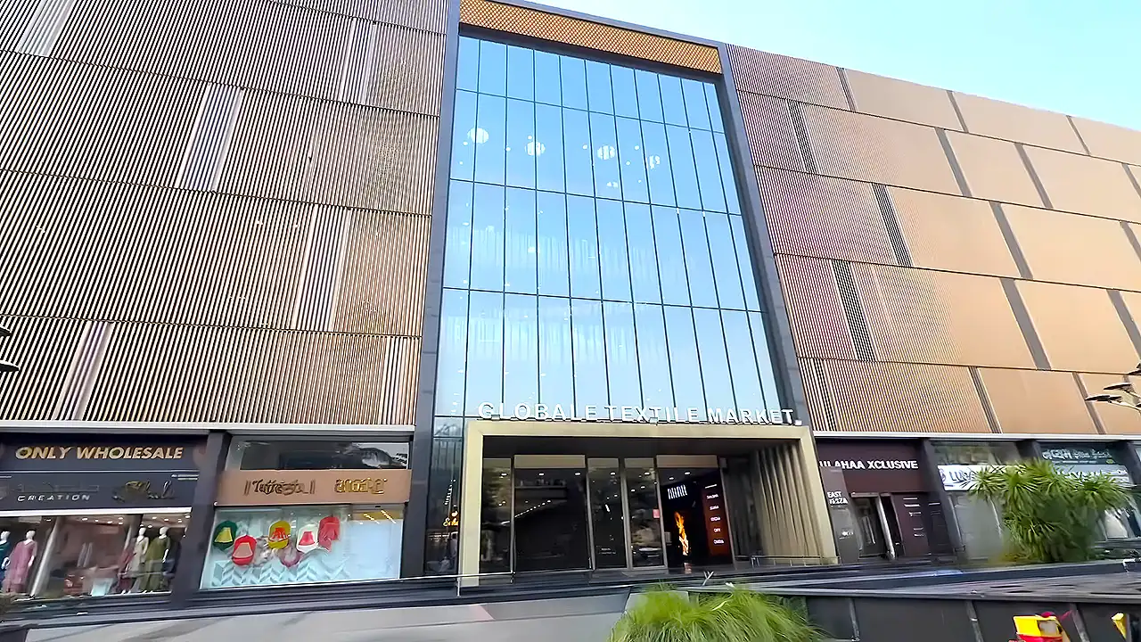 Globale Textile Market Surat building exterior and main entrance